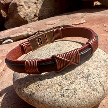Load image into Gallery viewer, Mahogany red and black Durango bracelet