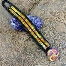 Load image into Gallery viewer, Sparkly Sunset Gold cuff