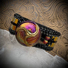 Load image into Gallery viewer, Sparkly Sunset Gold cuff