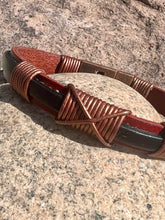 Load image into Gallery viewer, Mahogany red and black Durango bracelet