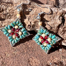 Load image into Gallery viewer, Large Mandala Earrings
