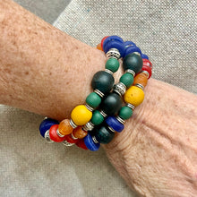 Load image into Gallery viewer, African trade bead rainbow bracelet