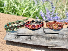Load image into Gallery viewer, Iridescent bee focal bracelet