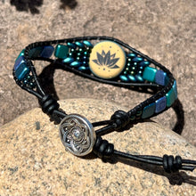Load image into Gallery viewer, Blue lotus blossom bracelet