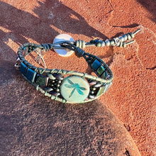 Load image into Gallery viewer, Dragonfly bracelet in teal
