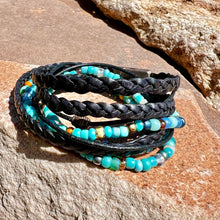 Load image into Gallery viewer, Triple Boho Wrap Turquoise
