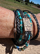 Load image into Gallery viewer, Triple Boho Wrap Turquoise
